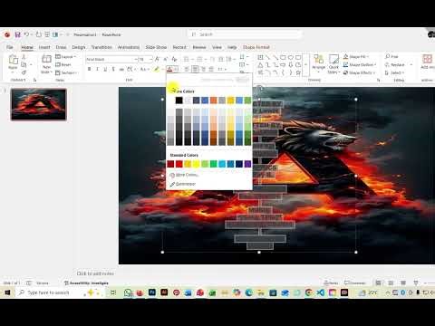 How to create scrolling texts at the end of the video using Microsoft power point