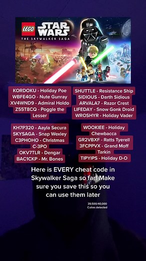 Star Wars Skywalker Saga Cheat Codes Revealed!