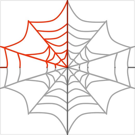 Spider Web E2E Quilting Pattern – Quarter, Half & Full Web - Etsy