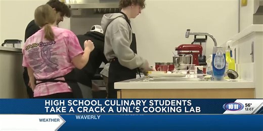 High school culinary students take a crack at UNL’s cooking lab