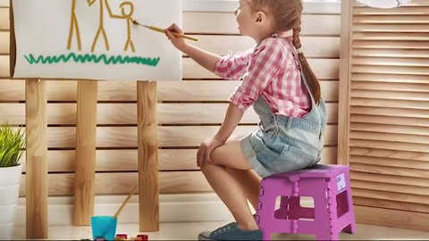 ACSTEP 11" Folding Step Stool for Adults Lightweight Stepping Stool Foldable Step Stool Hold up to 300lbs Non Slip Collapsible Stool