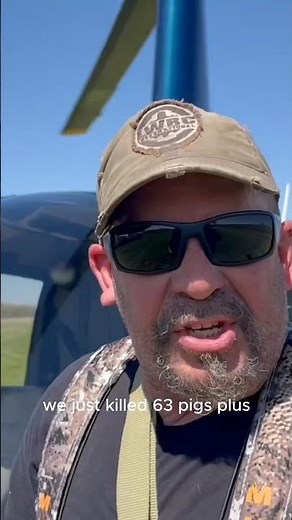 63 Hogs In Minutes Helicopter Hog Hunt Texas