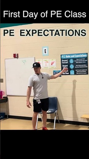 PE Rules and Expectations - Respect Others, Don't Interrupt 👍🏻 #peteacher #physed