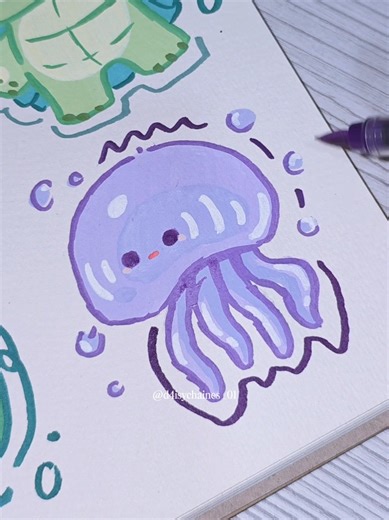 Creating a Purple Jellyfish Acrylic Art Piece