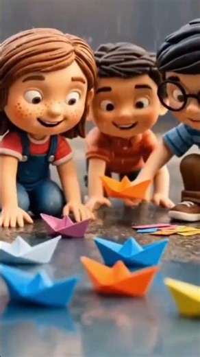 Childs Love To Play In The Rain #funnymoments #animatedshorts