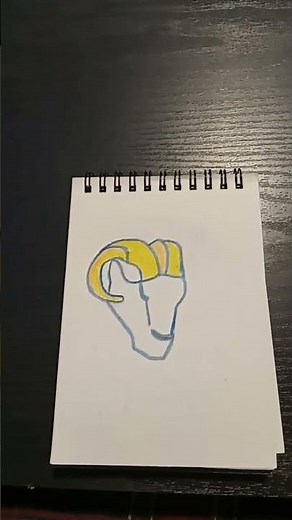 Los Angeles Rams Logo Drawing 😊👍