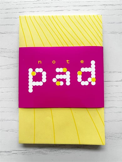 Yellow Notepad 5.5 X 8.5 | Anti-straight Line Notepad | Minimalist Stationery Pad - Etsy