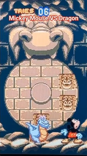 Mickey Mouse VS Dragon #SEGA #worldofillusion #disney #shorts #mickeymouse #segamegadrive