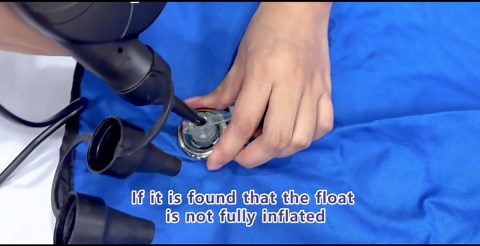 Ginkago Inflatable Pool Float for Adult Dogs and Puppies, Large Contemporary Modern Blue Pet Dog Swimming Pool Float Ride on Bathing