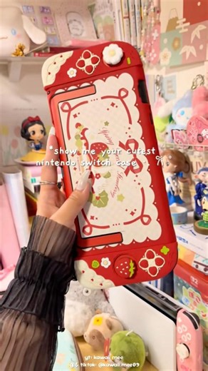 show me your cutest nintendo switch case 🍓🍰 mine's from Geekshare ✨ #geekshare #nintendoswitch2