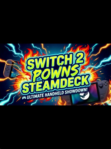 🔥🚨Switch 2 Powns Steamdeck Switch 2 vs Steam Deck Ultimate Handheld Showdown🔥 🔥Watch the full video here https://youtu.be/mVi_5ASd47Y Experience the complete story of the Nintendo Switch 2 — from its origins, to the technology powering it, to the groundbreaking features that redefine portable gaming. This Video explores the rise of Nintendo’s next‑generation hybrid console, including its custom NVIDIA Ampere chipset, DLSS capabilities, ray tracing performance, new 120Hz HDR display, redesign