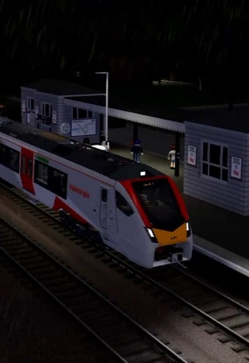 Class 755 Departing from Meryon Station