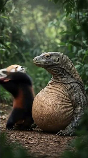 Inside a Komodo dragon's belly, someone's baby?
