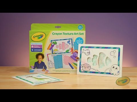 Crayola Young Kid Crayon Texture Art Set | Easy Toddler and Preschool Crafts