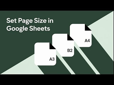How to Set Page Size in Google Sheets Before Printing or Exporting