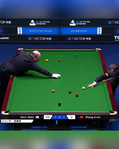 WST on Instagram: "Mark Allen in full flow is RIDICULOUS 🙌 Cue ball on a string in this break. #ScottishOpen | @betvictor"