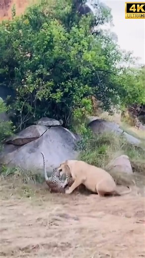 Lion vs Cheetah – The Most Intense Battle Ever Caught in the Wild#shorts #youtubeshorts #viralshorts