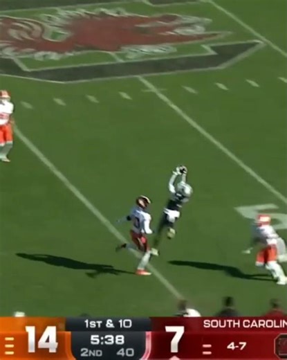 Top Plays of 2025 Season (CFB): Vandrevius Jacobs vs Clemson (pt 4) #cfb #southcarolina #topplays