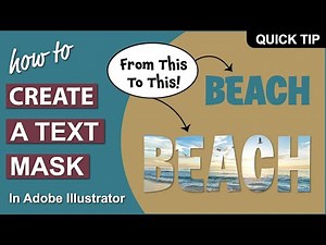 How to Create a Text Mask in Adobe Illustrator