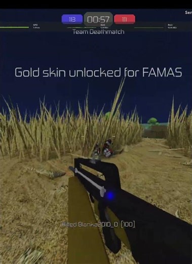 gold on FAMAS | Energy Assault | #roblox #energyassault