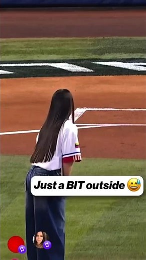 That’s The Worst First Pitch Ever 🤣 #FirstPitch #MLB #FunnyBaseball #BaseballMoments#Shorts