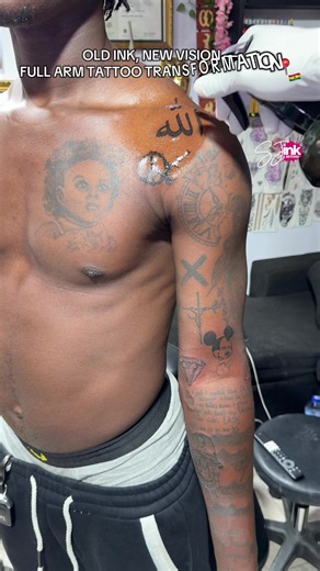 Full Arm Tattoo Transformation — Old Ink, New Vision