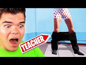 PULLING DOWN My TEACHERS PANTS TROLL! (Bad Guys At School)