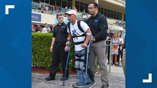 Paralyzed horse jockey in St. Johns County walking again with help from Ask Anthony team
