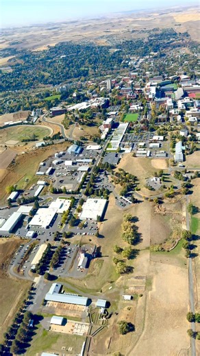 Long B Nguyen on Instagram: "What a wonderful surprise to see Washington State University, a.k.a. Wazzu from Kodiak aircraft yesterday morning. I was giving a Kodiak 100 recurrent and we were doing slow flight to buy time between other aircraft into Pullman airport. I took this video using an iPhone 16 Pro Max handheld while Warren made his right turn back to the airport. The Kodiak 100 with full flaps at 80 waa fabulous in making small radius turn. #wsu #Wazzu #washingtonstateuniversity #Washin