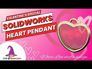 SOLIDWORKS Heart Pendant Design