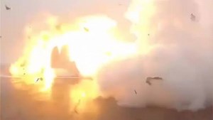 WATCH: SpaceX-founder Elon Musk shared video Sunday showing an incredible explosion during the landing of a Falcon 9 rocket. The rocket was returning from delivering an ocean-monitoring satellite to orbit, when a support leg broke causing the rocket to keel over and explode. | Global News