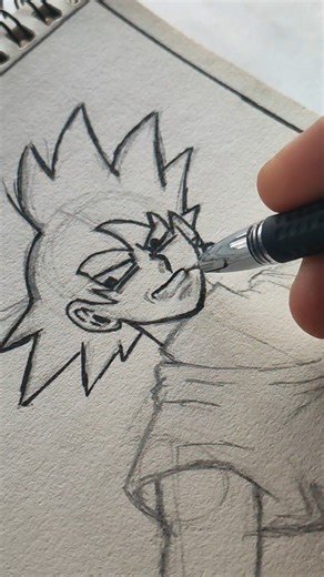how to draw goku #drawing #goku