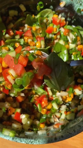 Simple crispy corn salsa for any meal