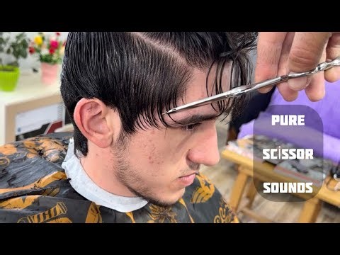 Scissors Only Haircut ASMR ✂️ Real Relaxing Sounds (No Talking)