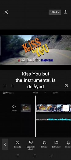 Instrumental Version of One Direction's Kiss You
