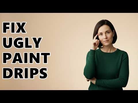 How To Fix Paint Drips That Have Dried?