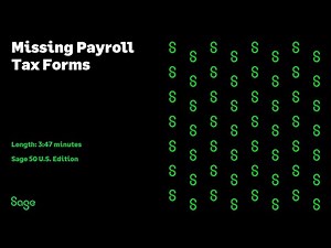 Sage 50 US — Missing Payroll Tax Forms