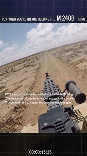 POV: Why Soldiers Fear and Respect the M240B #military #training #respect