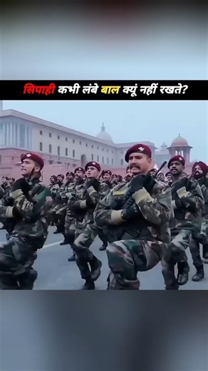 Why do soldiers never keep long hair?| #shorts #soldier #army