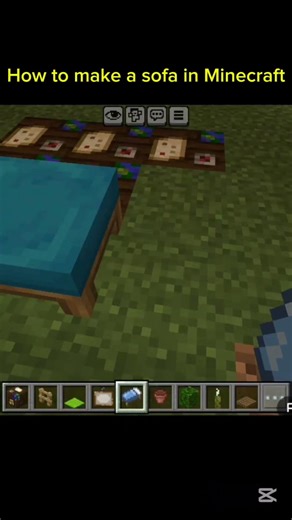How to make sofa in Minecraft #minecraft #gaming