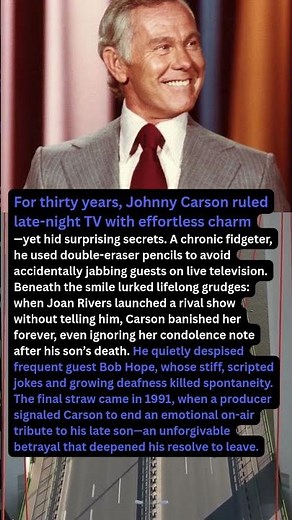 For thirty years, Johnny Carson ruled late-night TV with effortless charm