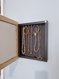 Secret Frame Storage Jewelry Organizer, Wall Mount Jewelry Holder, Necklace Organizer, Gift for Wife - Etsy