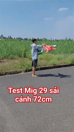 Lần đầu test Mig 29 sải cánh 72cm rc