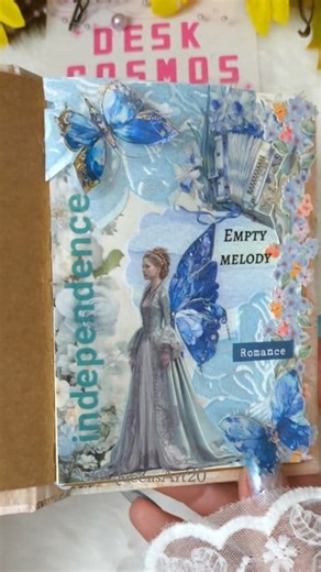 31K views · 989 reactions | ASMR | 冀Baby blue 冀 ad | affiliate Stickers from Desk Cosmos — linked in my bio ️✨ ✨ #scrapbooking #journalart #mushroomart #collagediary #queensart #fblifestyle | QueensArt | Facebook