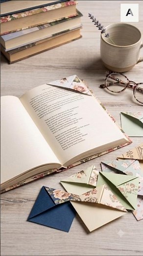 DIY Origami Corner Bookmarks Tutorial | Easy Paper Craft Idea#origamitutorial #origamipaper