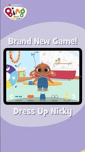 Bing! Watch, Play and Learn with Nicky! | #Shorts | Bing Shorts