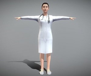 ArtStation - 3D Model - Female Doctor | Game Assets