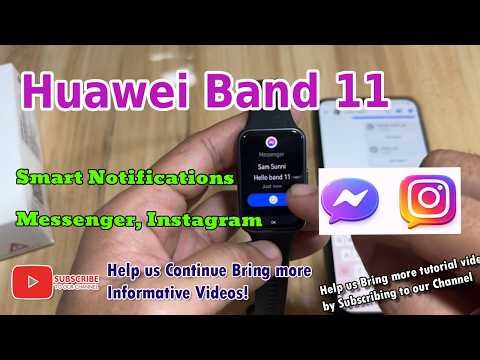 [Demo] Huawei Band Band 11 - Push Notifications Messenger and Instagram
