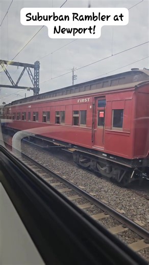 Steamrail Victoria is running its Suburban Rambler today, with locomotives Y112 - which we saw at Laverton undertaking tests- and K153 taking charge! Here we see it in the sidings at Newport, waiting patiently for us to pass so it can enter the platform and head off to Williamstown on the first leg of the trip! 22nd November 2025 Follow Kayden's Transport for more heritage trains and transport content! #kaydenstransport #heritagetrains #steamtrain #trainvideography #steamrailvictoria #steamrails