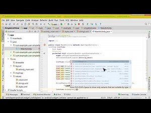 How to make Simple ListView using arrayAdapter(easiest tutorial)